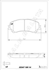 Disk Balata Ön (Kalınlık 17.9Mm) Kadjar 15> Megane Gt 15> Talısman 13> Qashqaı Iı 13> X Traıl 13> Kalebalata 22347 185 14