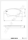 Disk Balata Ön Kango 97>08 Megane Iı 04>09 Scenıc Iı 03>09 Grand Scenıc Iı 04>09 Kalebalata 24065 184 04