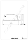 Disk Balata Ön Karbüratörlü Corolla Ae100 Ae101 93>98 Corolla Ae92 88>92 Camry 83>93 Carına 83>88 Celıca 85>89 Kalebalata 20870 150 04