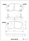 Disk Balata Ön L200 86>96 L300 80>13 Pajero 82>91 Kalebalata 21373 165 05