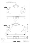 Disk Balata Ön Laguna 93>02 Megane 96>03 Safrane 92>00 Scenıc 99>03 Kalebalata 21388 183 15