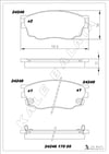 Disk Balata Ön Mazda 6 02>08 Mazda 6 07>12 Kalebalata 24246 170 05