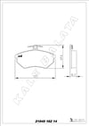 Disk Balata Ön Passat 96>01 A4 94>01 Kalebalata 21945 162 14