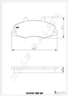 Disk Balata Ön Transit T12 88>00 Master 80>98 Movano 98>10 Kalebalata 21470 190 04