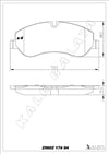 Disk Balata Ön Transit V362 V363 Tourneo Custom 12> Kalebalata 25602 174 04