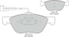 Disk Balata Ön Uzunluk 155.1Mm Marea 96>07 Punto 99>12 Alfa 145 94>01 146 94>01 147 00>10 156 97>06 Multıpla 99>10 Recover 73617
