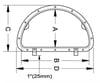 D modern hatch 610mm