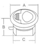 Gömme kulp 60mm