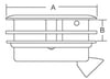 Gömme kulp Ø61mm