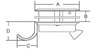 Gömme kulp 61mm