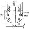 Kapaklı Menteşe 66.5*66.8mm