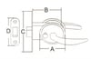 Kapı kilidi A62 92MM