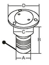 Paslanmaz Çelik Benzin Dolum ağızı 50mm