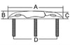 Paslanmaz Çelik Koç Boynuzu 253mm