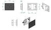 Planus Siyah Full Glass Touch Panel 2 Butonlu