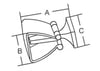 Stoper 29x21mm