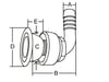 Tank havalandırma 90 DERECE / S 35MM