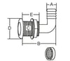 Tank havalandırma 90 DERECE 33MM