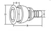 Tank havalandırma DÜZ S 35MM
