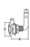 Tank havalandırma gömme 3/4