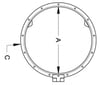 Yuvarlak modern hatch 610mm