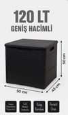 BAHÇE SANDIĞI ÇOK AMAÇLI DOLAP 120 LT 50x50x45