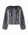 Arjante Faux Fur Jacket-White