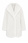 Mille Faux Fur Coat-White