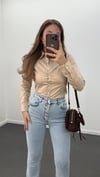 Alessi Bej Slim Fit Gömlek