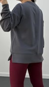 Aurnia Gri Renk Modal Yumuşak Kumaşlı Sweat
