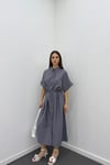 Berina Füme Modal Midi Elbise