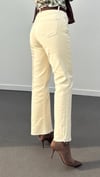 Berlin Krem Slim Kesik Paça Jeans