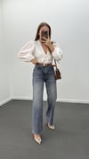Boston Vintage Yıkama Straight Leg Jeans