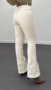 Chicago Krem Süper Yüksek Bel Flare Jeans