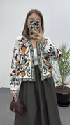 Chloe Etnik Desenli Nakış İşlemeli Ceket
