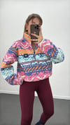 Emeral Fermuarlı Çok Renkli Polar  Sweat