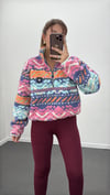 Emeral Fermuarlı Çok Renkli Polar  Sweat