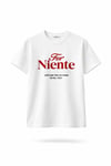 Far Niente Beyaz Baskılı Basic Tshirt