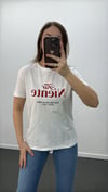 Far Niente Beyaz Baskılı Basic Tshirt