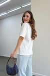 Flowers Baskılı Yazılı Tshirt
