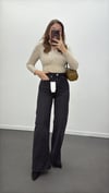 Helsinki Antrasit Yıkamalı Wide Leg Jeans