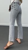 Juliet Açık Gri Yüksek Bel Slim Fit Jeans