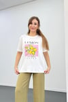 Lemon 1998 Baskılı %100 Pamuk Tshirt