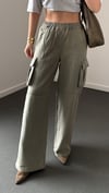 Lime Haki Kargo Cepli Jeans