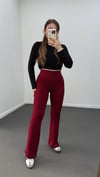 Lino Bordo Kaşkorse Toparlayıcı Tayt Pantolon