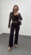 Madrid Siyah Süper Yüksek Bel Süper Likralı Toparlayıcı Jeans