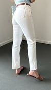 Marko Beyaz Yüksek Bel Slim Fit Jeans