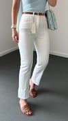 Marko Beyaz Yüksek Bel Slim Fit Jeans
