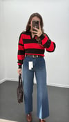 Milano Tint Yıkamalı Cepli Yarım Flare Jeans
