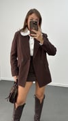 Ms Kahve Blazer Premium Ceket